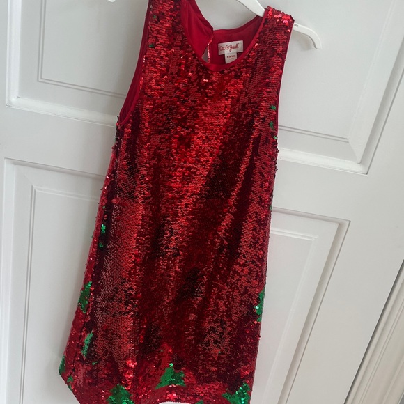 Flip Sequence Christmas Tree Dress  Sz S - Picture 6 of 7